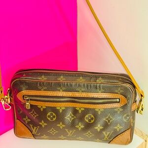 Louis Vuitton Brown Monogram Crossbody Bag